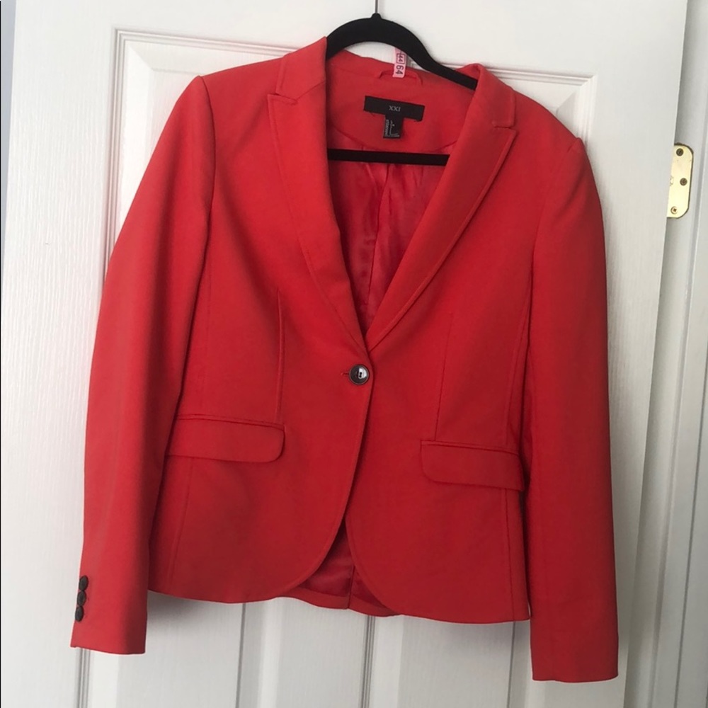 Red blazer